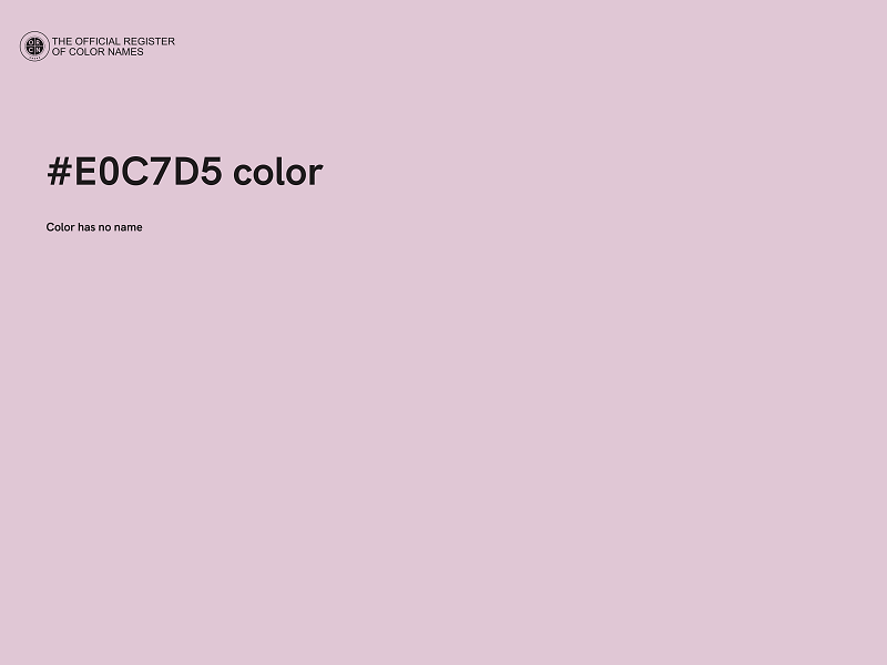 #E0C7D5 color image