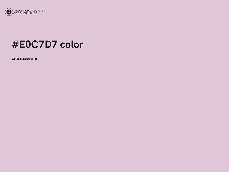 #E0C7D7 color image