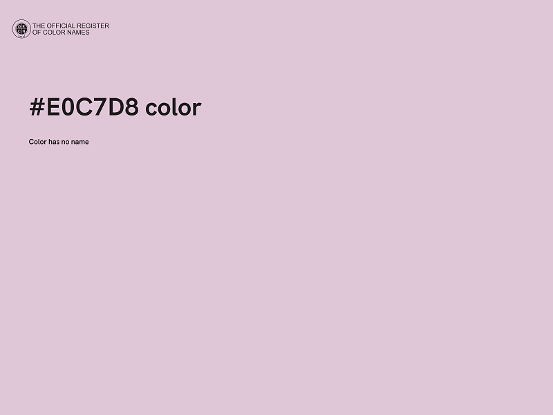 #E0C7D8 color image