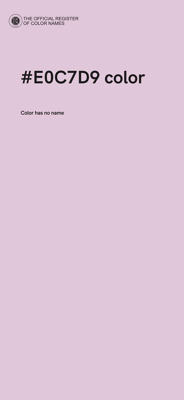 #E0C7D9 color image
