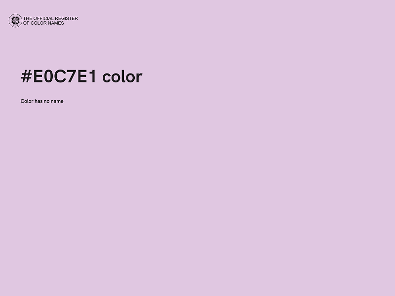 #E0C7E1 color image