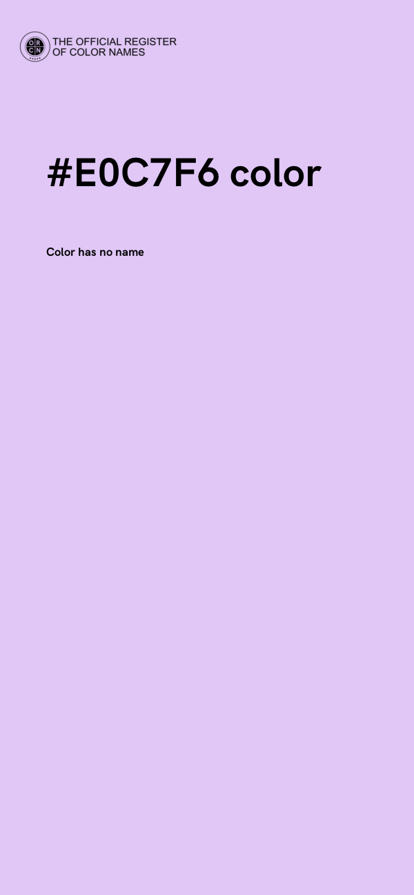 #E0C7F6 color image