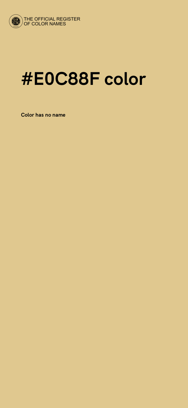 #E0C88F color image