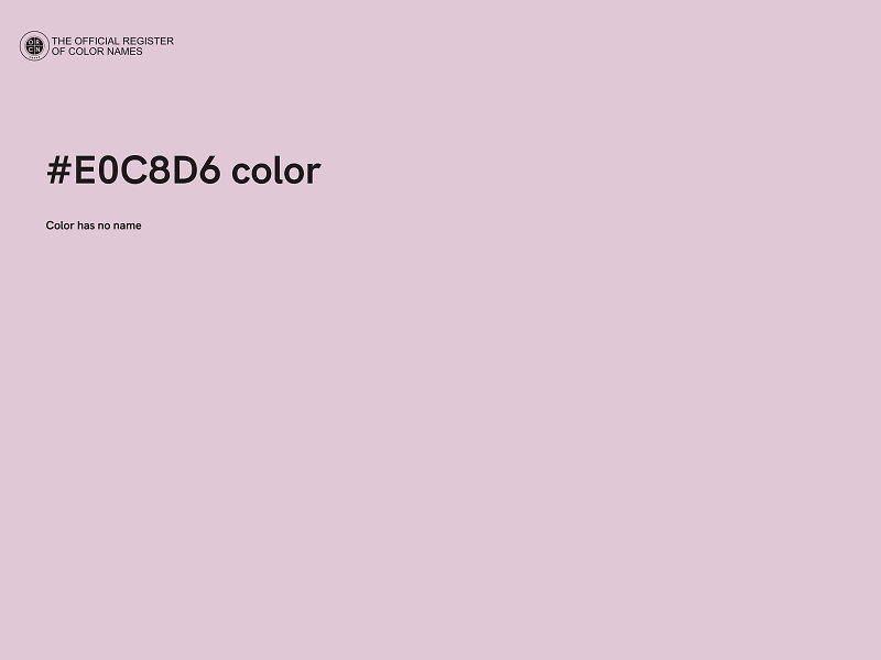 #E0C8D6 color image