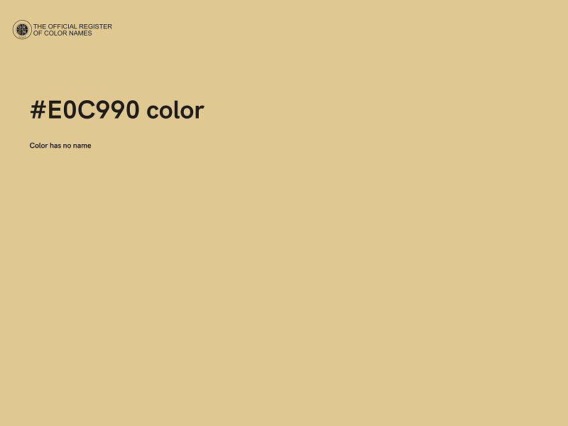 #E0C990 color image