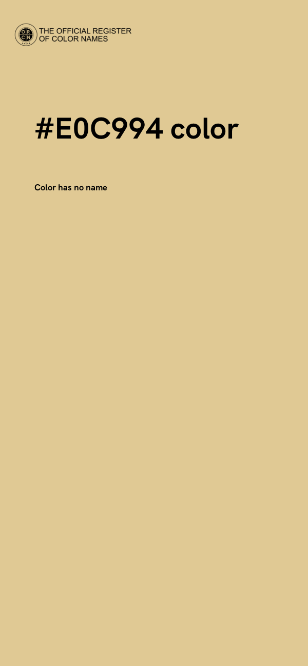 #E0C994 color image
