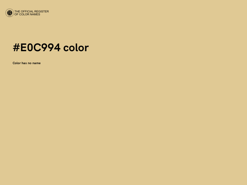 #E0C994 color image