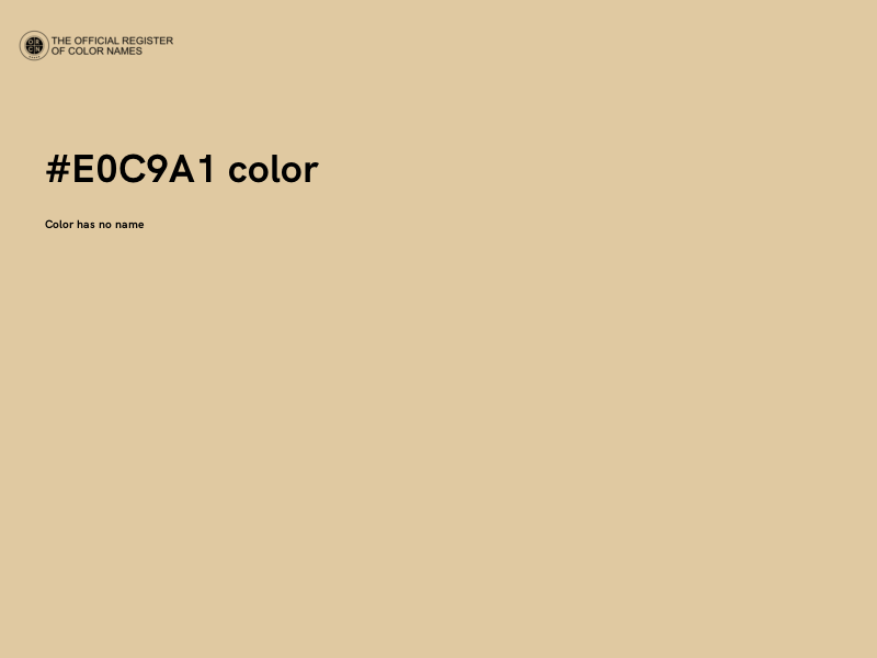 #E0C9A1 color image