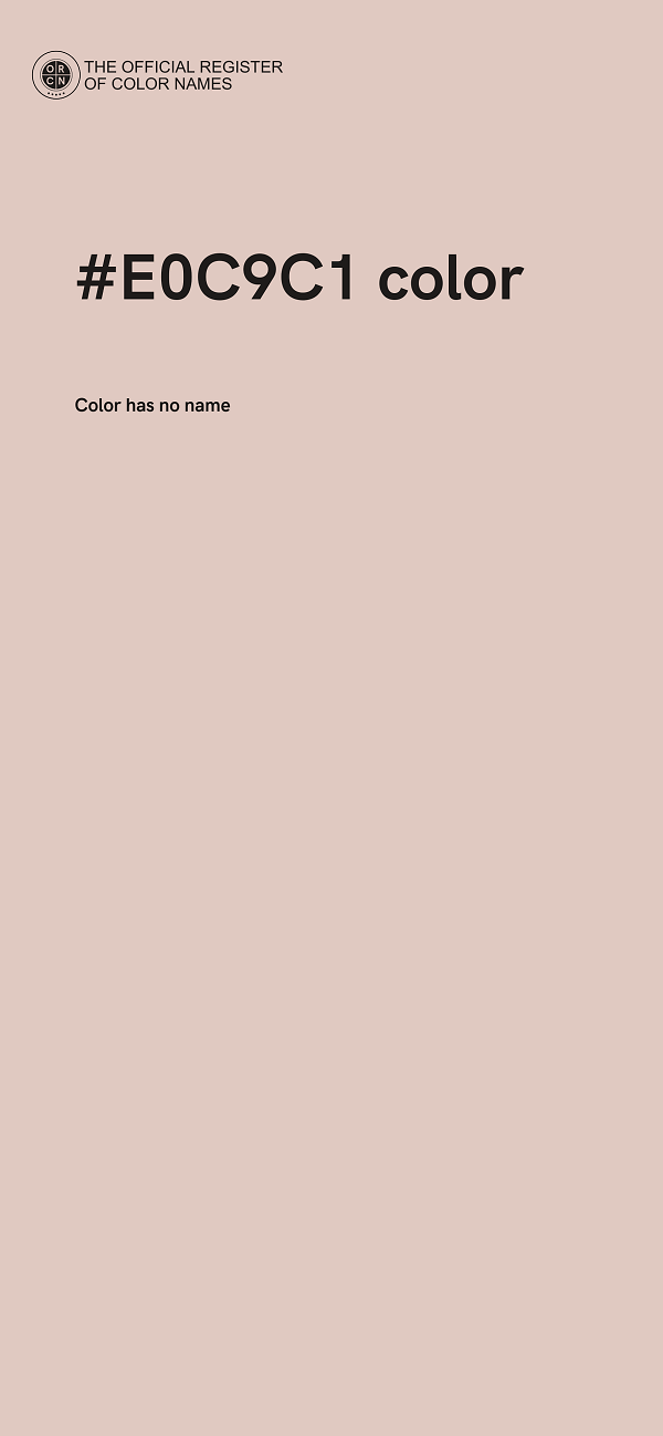 #E0C9C1 color image