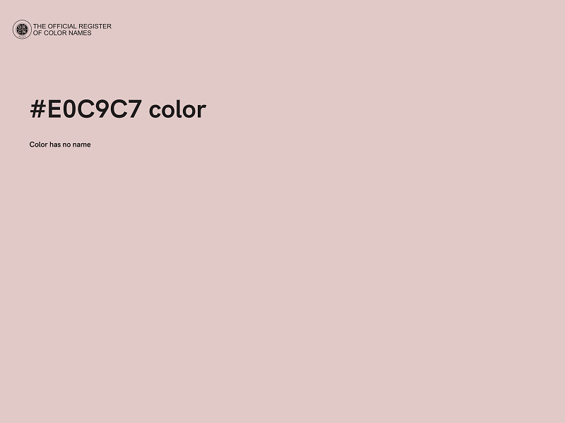 #E0C9C7 color image
