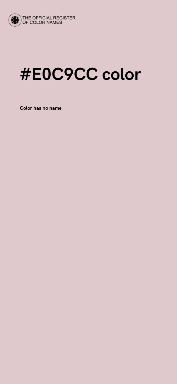 #E0C9CC color image