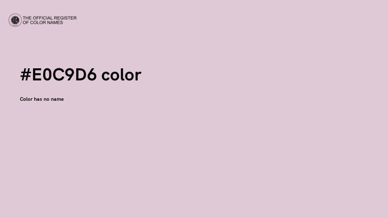 #E0C9D6 color image