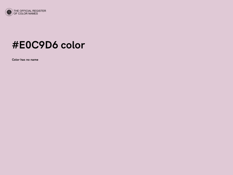 #E0C9D6 color image