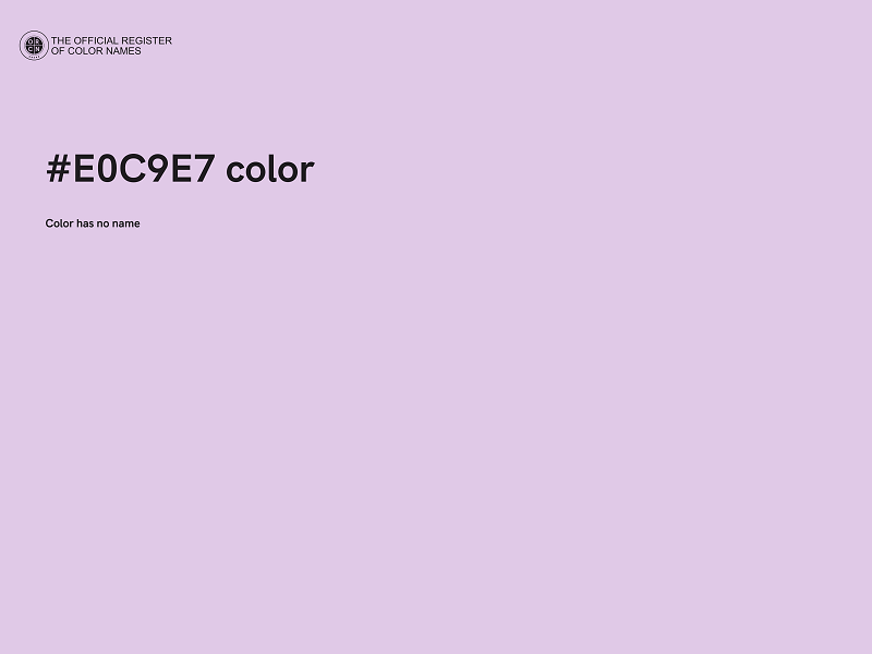 #E0C9E7 color image