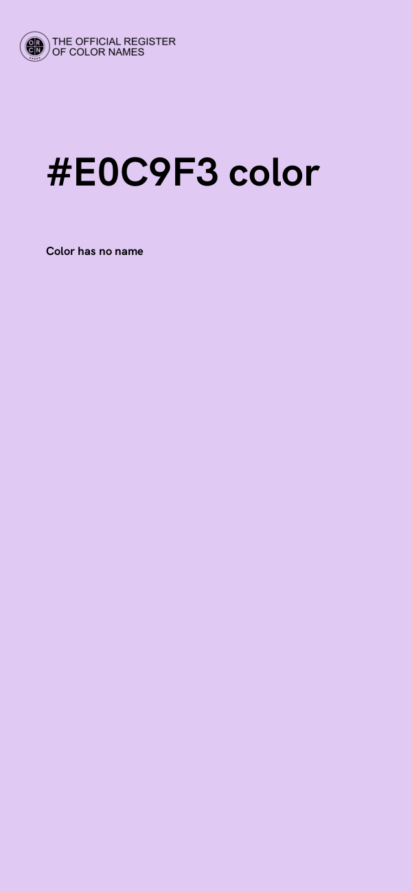 #E0C9F3 color image