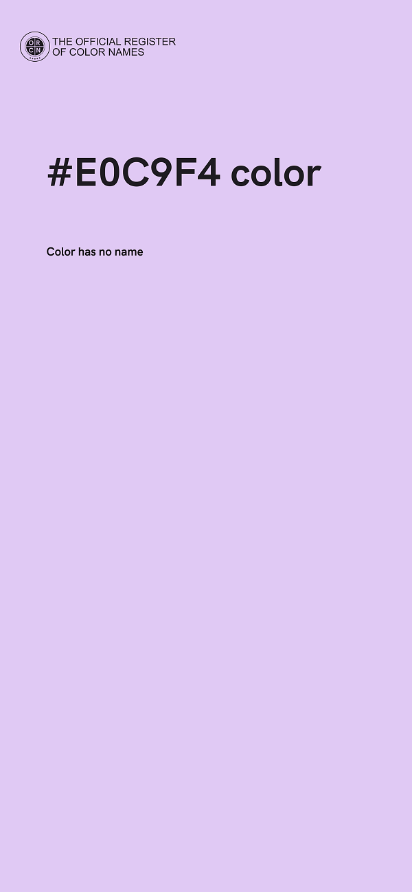 #E0C9F4 color image