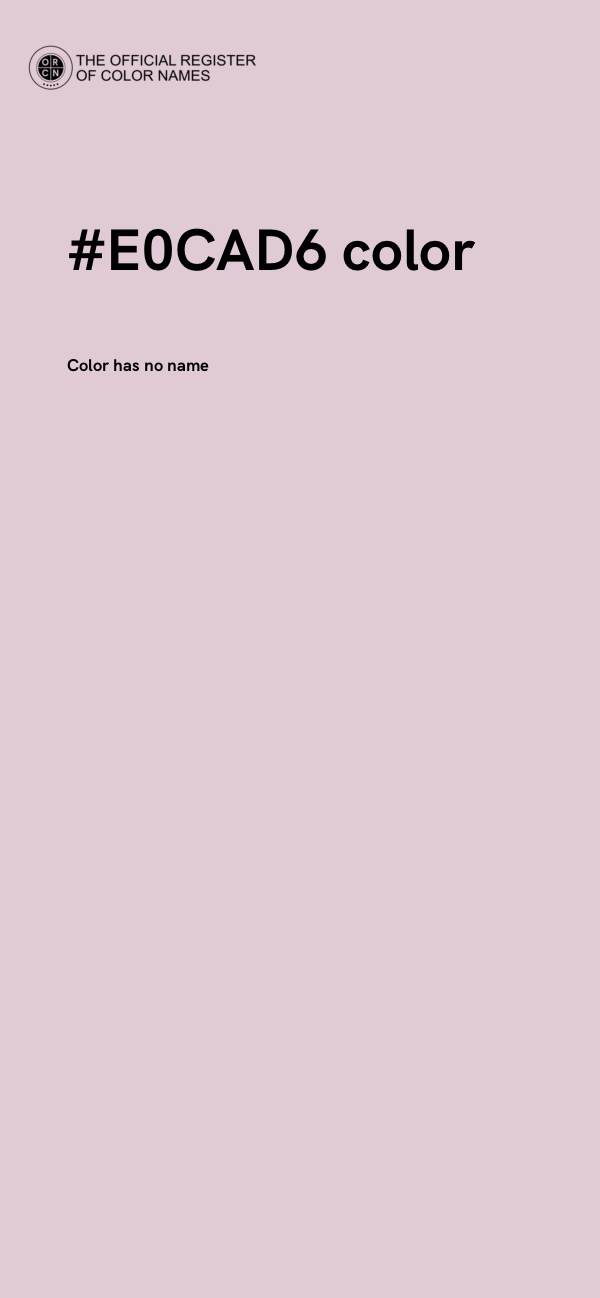 #E0CAD6 color image