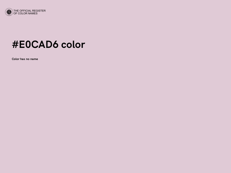 #E0CAD6 color image