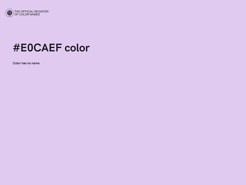 #E0CAEF color image