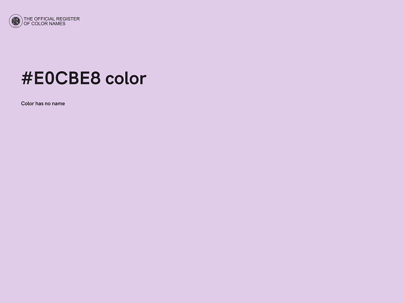 #E0CBE8 color image