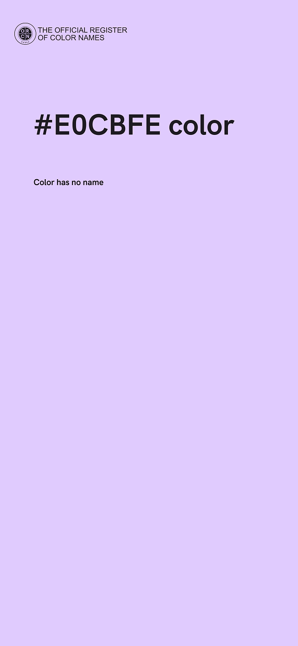 #E0CBFE color image