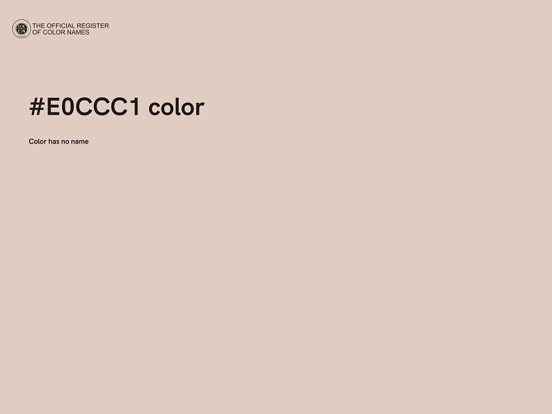 #E0CCC1 color image