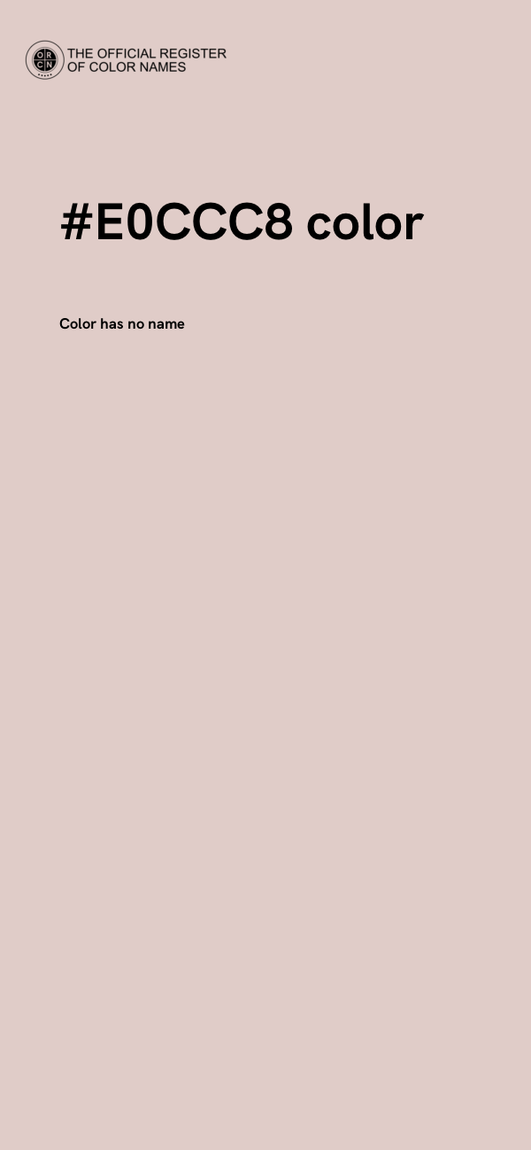 #E0CCC8 color image