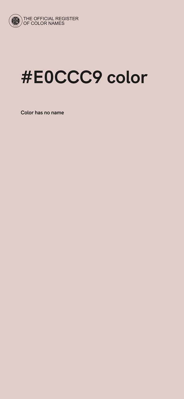 #E0CCC9 color image