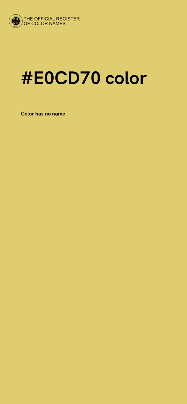 #E0CD70 color image