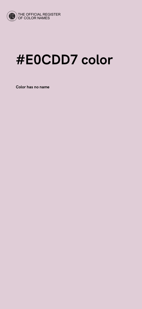 #E0CDD7 color image