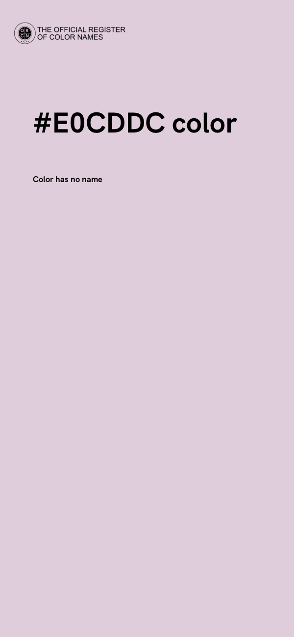 #E0CDDC color image