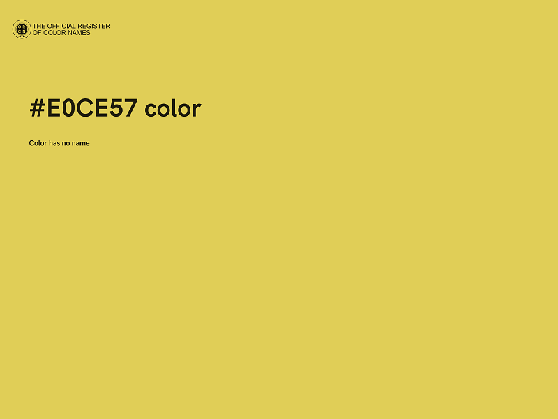 #E0CE57 color image