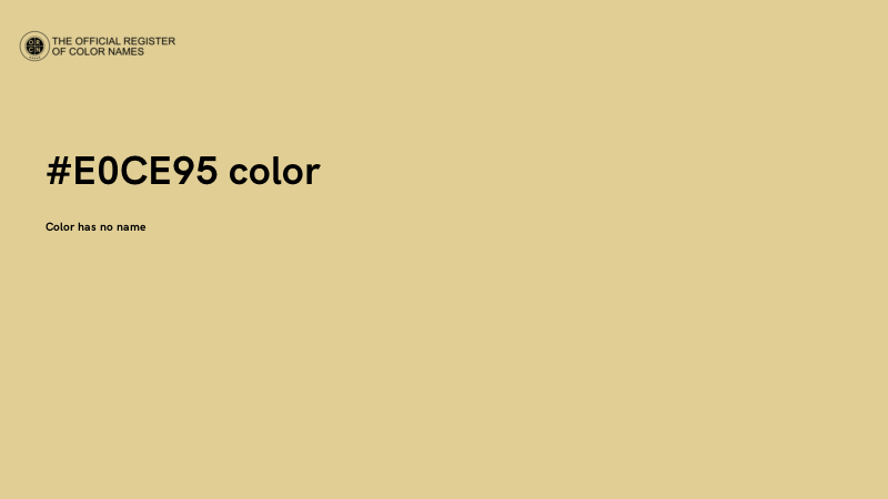 #E0CE95 color image