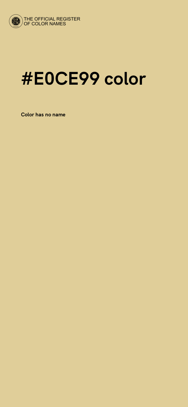 #E0CE99 color image