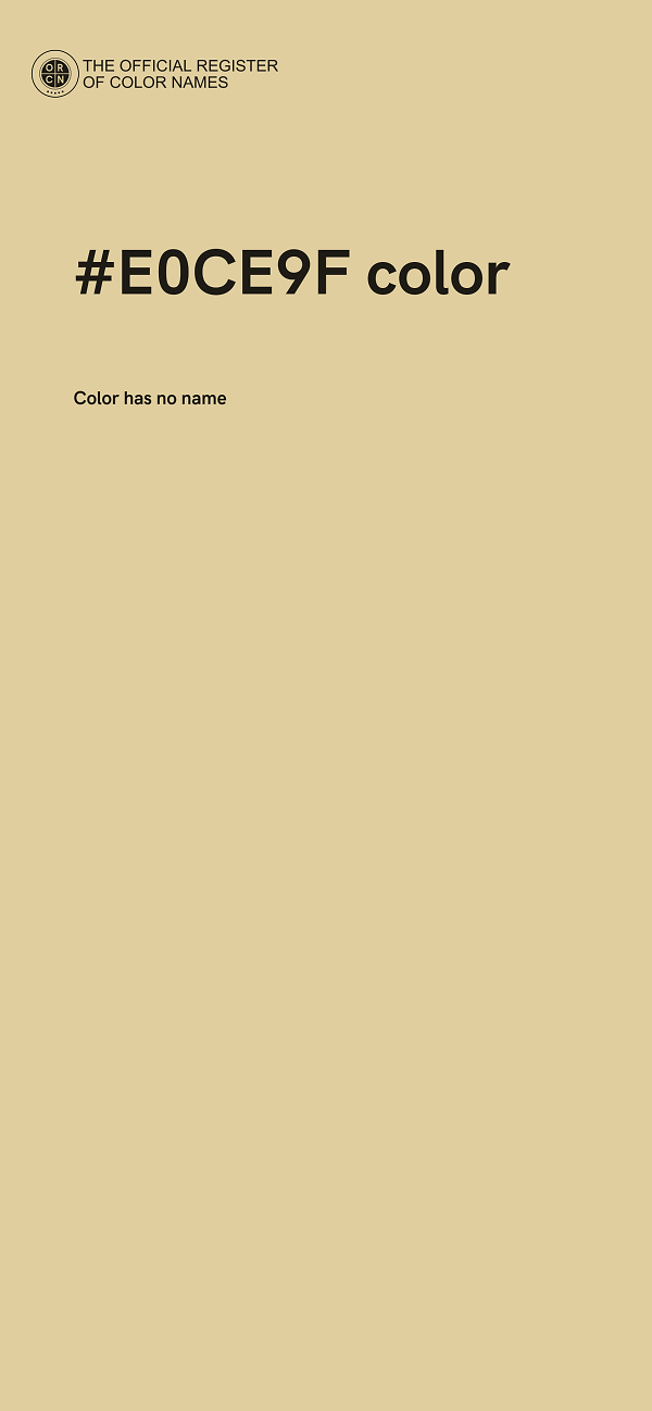 #E0CE9F color image