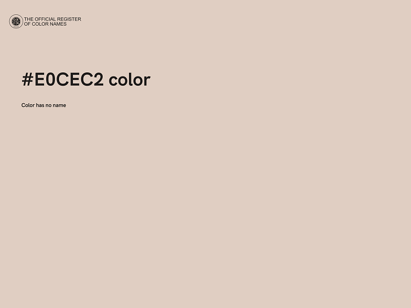 #E0CEC2 color image