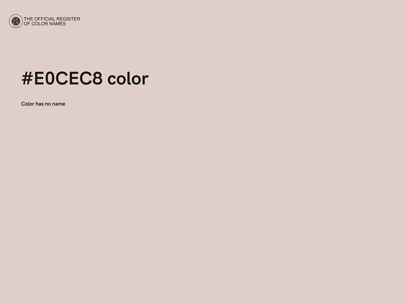 #E0CEC8 color image