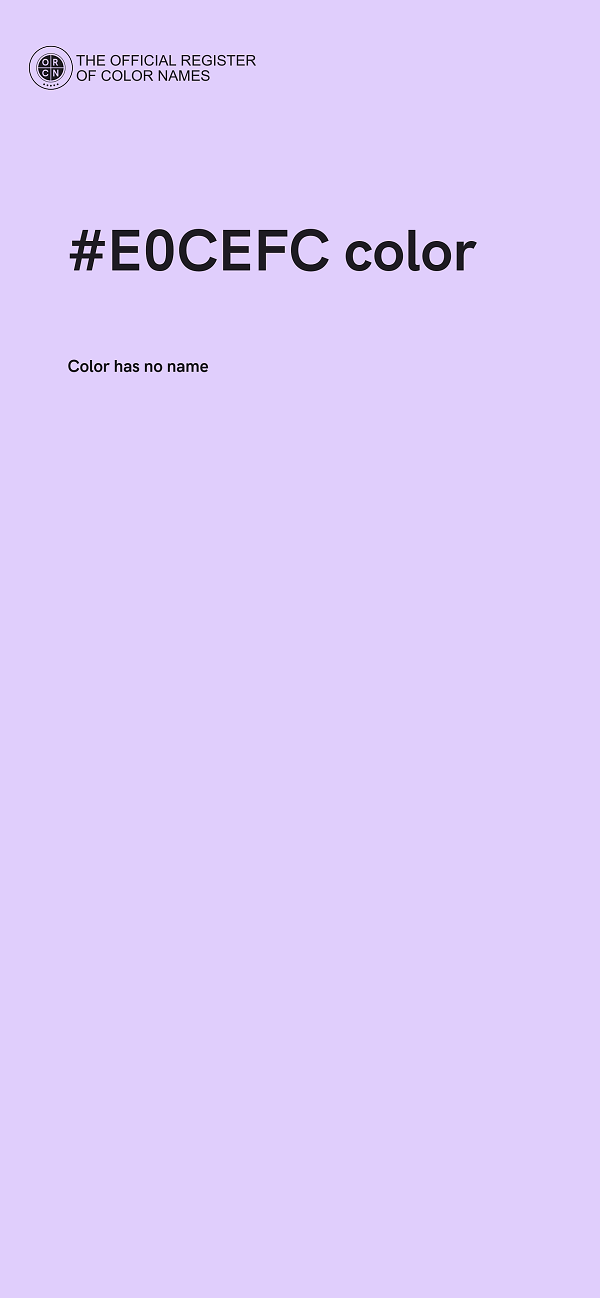 #E0CEFC color image
