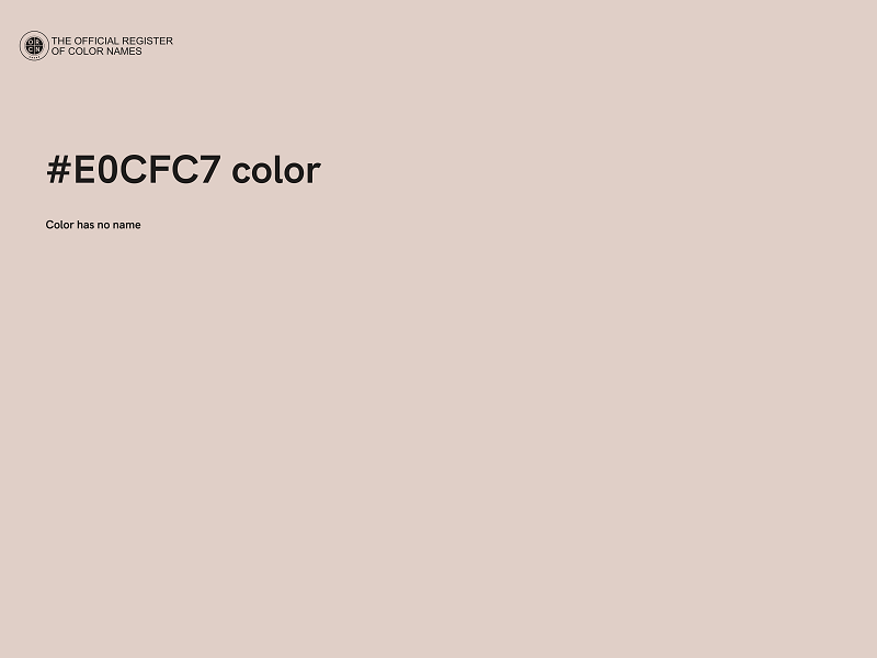 #E0CFC7 color image