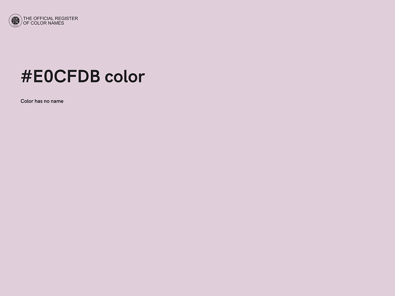 #E0CFDB color image