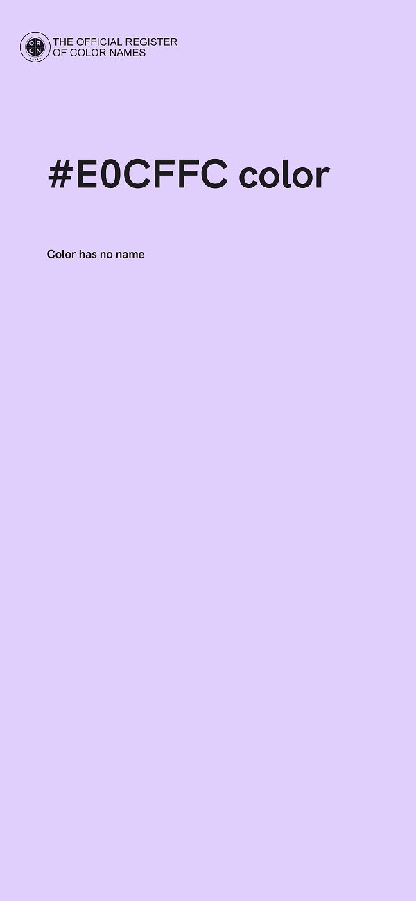 #E0CFFC color image