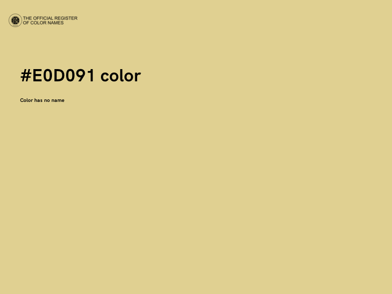 #E0D091 color image