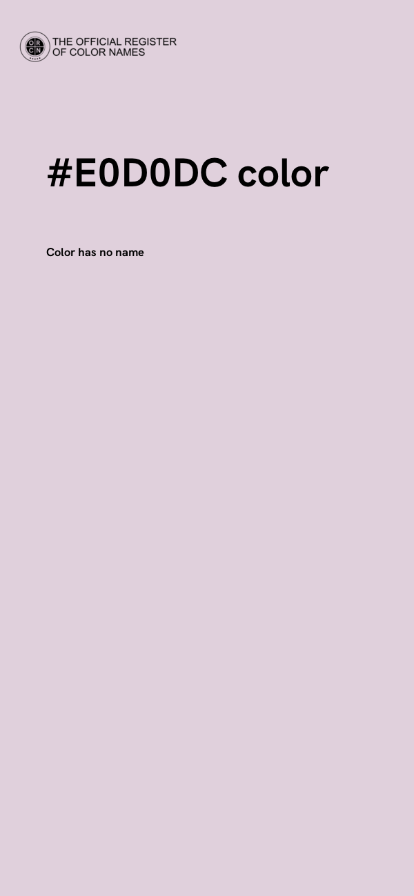 #E0D0DC color image