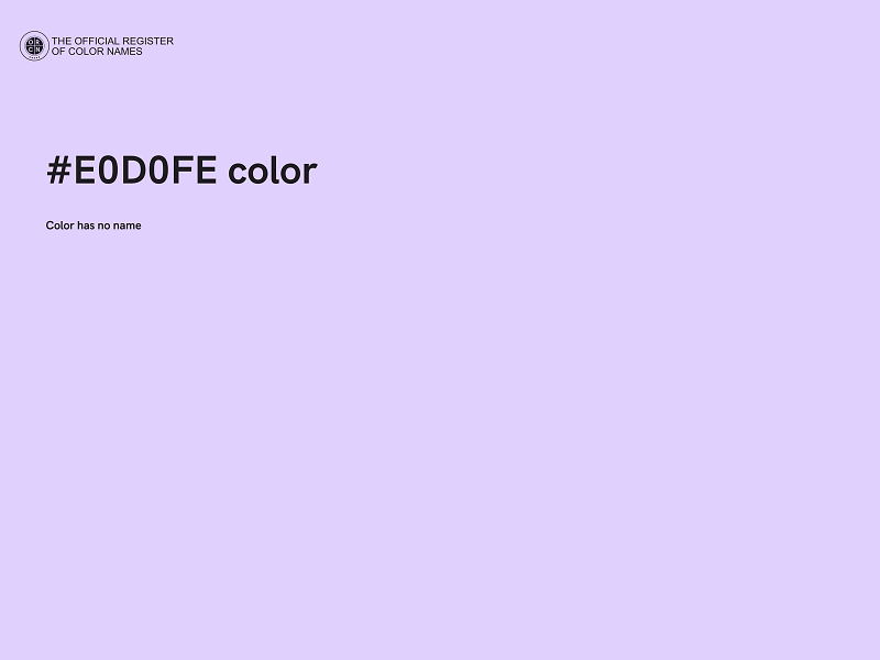 #E0D0FE color image