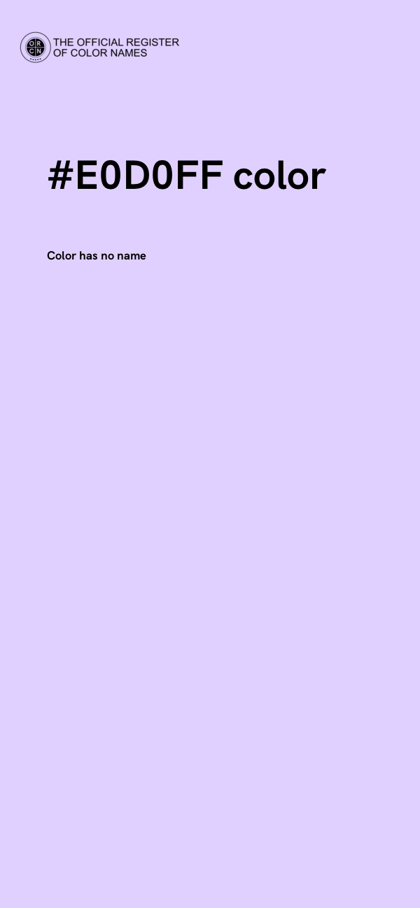 #E0D0FF color image
