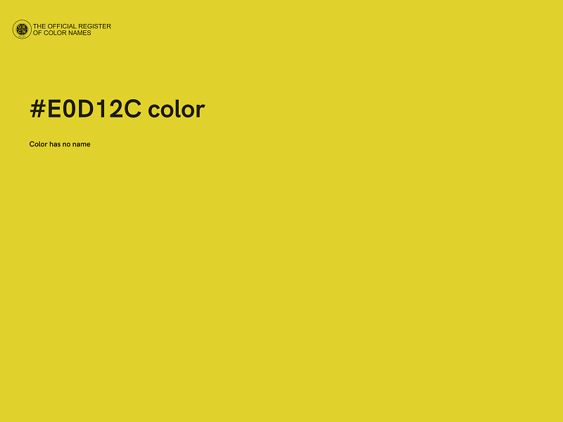 #E0D12C color image