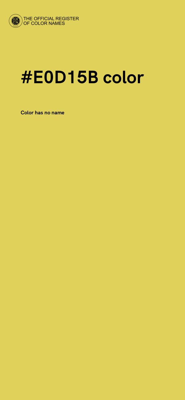 #E0D15B color image