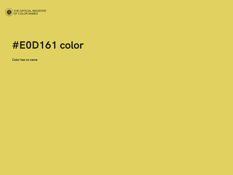 #E0D161 color image