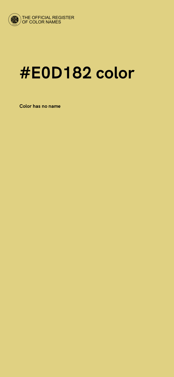 #E0D182 color image