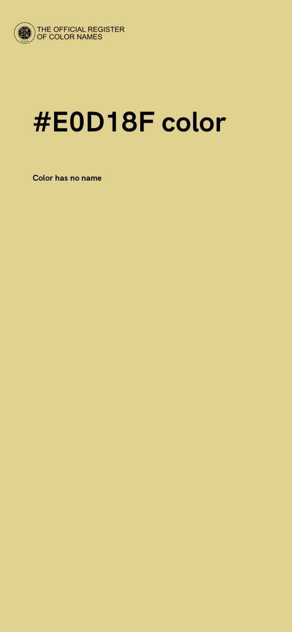 #E0D18F color image